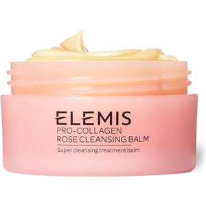 Elemis Pro-Collagen Rose Cleansing Balm, 3-in-1 Deep Cleansing Milk Enriched with English Rose Oleo Extract, Gentle Facial Cleanser with Essential Oils, Suitable for Sensitive Skin, 50 g