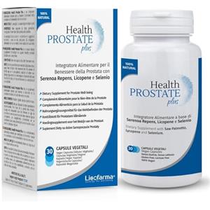 Licofarma Health Prostate Plus | Integratore Prostata e Vie Urinarie Maschili con Serenoa Repens, Licopene e Selenio | Confezione da 30 capsule