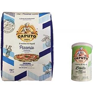 Antico Molino Napoli Farina Caputo Pizzeria Kg. 5 + Lievito Secco 100 Gr - Mulino Caputo