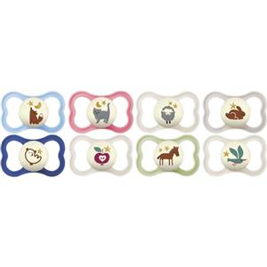 MAM Succhietto Supreme Notte 18+ mesi (2 pezzi) colore casuale - Ciuccio per neonati fosforescente in silicone - tettarella per bambini ideale per un buon sviluppo orale