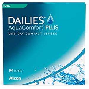 Dailies AquaComfort Plus Toric Lenti a Contatto Giornaliere, 30 Lenti, BC 8.8 mm, DIA 14.4 mm, CYL -0.75, Asse 160, -4.25 Diopt