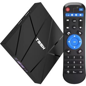 Sidiwen Android TV Box 10.0, Android Box 1 GB RAM 8 GB ROM Allwinner H616 Quad-Core Smart box, Supporto 6K, H.265, 3D, 2.4G Wifi, 10 / 100M Ethernet