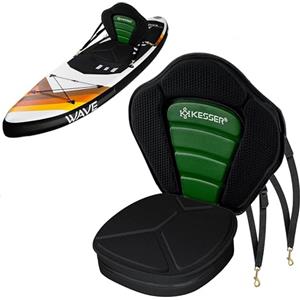 KESSER® Sedile per Kayak Premium tavola SUP Stand Up Paddle Seduta per tavola da Surf - Incluso con Borsa - Tavola SUP Paddleboard Sedile Imbottito 32x38 cm, Schienale 51x45 cm
