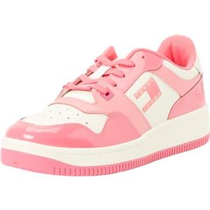 Tommy Jeans Tjw Retro Basket Patent LTR En0en02499Cupsole Sneaker Donna, Allarme Rosa Rosa, 37 EU
