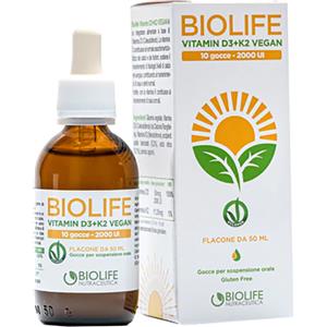 NUTRACEUTICA BIOLIFE Srl BIOLIFE Vitamin D3+K2 Gtt 50ml