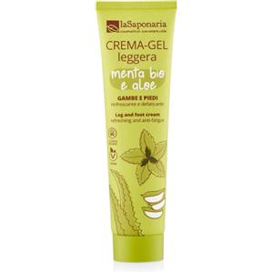 La Saponaria Cremagel Gambe Defaticante e Rinfrescante 150ml - Gel per Piedi e Gambe Stanche con Olio di Oliva e Menta