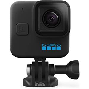 GoPro HERO11 Black Mini - Fotocamera d'azione impermeabile compatta con video Ultra HD 5.3K60, immagini fisse da 24,7 MP, sensore di immagine da 1/1,9, streaming live, stabilizzazione