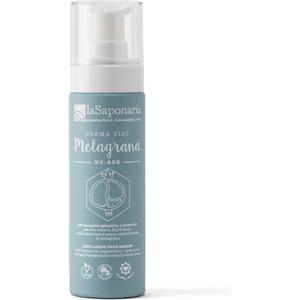 La Saponaria Crema Viso No-age Melagrana 50 ml - Antirughe, Nutriente e Antiossidante per Pelle Matura