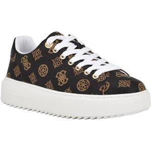 GUESS Donna Denesa Basket, Logo Marrone Medio 210, 39 EU
