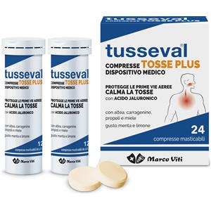 Tusseval Tosse Plus Compresse Menta e Limone 24 Compresse Masticabili