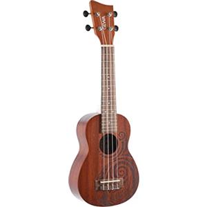 GEWA - Ukulele soprano Manoa KT-SO-MAORI Sapelli Maori, opaco, con custodia
