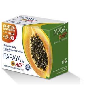 F&F SRL Papaya Act Integratore Metabolismo Energetico 30 Bustine