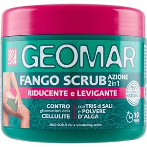 GEOMAR | Fango Scrub, Azione 2 in 1, Riducente e Levigante Contro gli Inestetismi della Cellulite, 95% di Origine Naturale, Tris Di Sali (Sale Marino, di Epsom e del Mar Morto), Made in Italy, 600 g