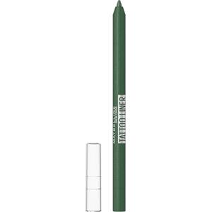 Maybelline New York Matita Occhi in Gel, Colore Intenso, Tenuta Fino a 36H, Formula No Transfer, Per Look Grafici e Definiti, Tattoo Liner Gel Pencil, Tonalità: Hunter Green