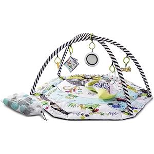 Kinderkraft Palestrina Interattiva SMARTPLAY - Tappetino Morbido Educativo con 20 Palline Colorate e Giocattoli per Neonati