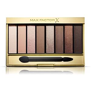 Max Factor Nude Eyeshadow Palette, 8 Ombretti Modulabili a Lunga Durata, 01 Cappuccino