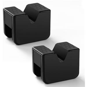 Lyeteung 2 Pezzi Jack Stand Pad, Tampone in Gomma per Cric con Scanalatura, Cric Adattatore Protector, Tampone in Martinetto Gomma, per Cric Sollevatore Protezione