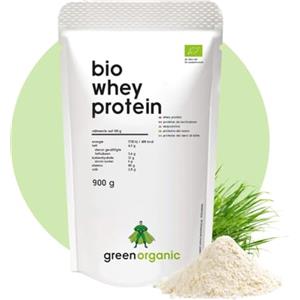 GreenOrganic Proteina bio Premium WHEY - da siero di latte, 100% polvere di proteine proteine, superfood, pascolo, neutro, senza dolcificanti, 500 g