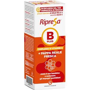 CHEMIST'S RESEARCH RIPRESA B PLUS + PAPPA REALE FRESCA | Integratore Completo di Vitamine del Complesso B | Fabbisogni Nutrizionali di Bambini e Adulti | Flacone 200ml Senza Glutine e Senza Lattosio