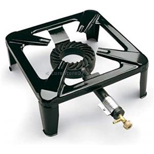 AIRAM RICEL Sud *** FORNELLONE A Gas BOMBOLA CM 30 X 30 in Metallo Nero FORNELLO