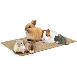 La cordeline Set di 2 tappeti lettiera Canapa Naturale, 25 x 40 cm, 1000 g/m², Fondo di Gabbia, per roditori, Conigli, Criceto, ECC