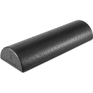ProsourceFit High Density Half Round Foam Roller 18x3 , Black 18 X 3