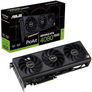 ASUS PROART NVIDIA GeForce RTX 4080 SUPER OC Edition Scheda Grafica 16 GB GDDR6X, 256 Bit, PCIe 4.0, HDMI, DisplayPort, Nero, PROART-RTX4080S-O16G