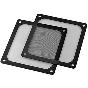 S SIENOC 2 x 120mm PC Computer Chassis Ventola Cooler Polvere Filtro Case Antipolvere Griglia, Magnetico (2 x 120mm, Nero)