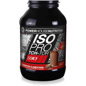 POWER HOUSE NUTRITION Proteine Isolate del Siero del Latte con Leucina ISOPRO TCH Powerhouse Nutrition, Proteine in Polvere Isolate per Aumento e Sviluppo Massa Muscolare, Proteine Whey Gusto Cacao (900 g)