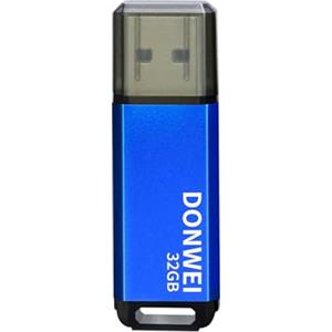 DONWEI Chiavetta USB, Pen Drive, USB 32GB, Pennetta USB 2.0, Penna USB Con Indicatore Led Per L'Archiviazione E Il Backup Dei Dati-Blue