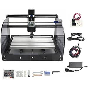 RATTMMOTOR Macchina fresatrice per incisione, 3 assi GRBL, Offline Control CNC 3018 Pro Max, 420 x 350 x 270 mm, controllo ER11, per PVC PCB e per intaglio legno fai da te