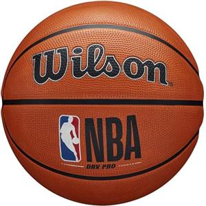 Wilson Pallone da Basket NBA DRV PRO, Utilizzo Outdoor, Gomma Tackskin, Misura: 6, Marrone
