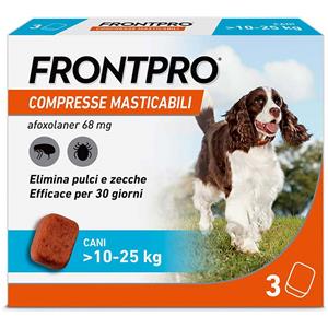 BOEHRINGER ING.ANIM.H.IT.SpA Frontpro Cani x3 Compresse Masticabili, Antiparassitario Per Cani (10-25Kg) Contro Pulci E Zecche