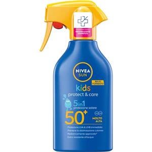 Nivea Sun Spray Solare Kids Protect & Care FP50 270ml - Protezione immediata per la pelle sensibile dei bambini, resistente all'acqua