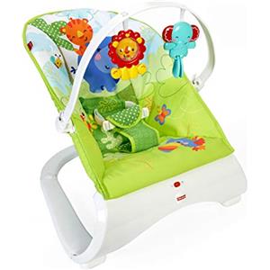 Fisher-Price Seggiolino Sdraietta con Nuovo Design, Arco Giochi Rimuovibile e Rivestimento Lavabile, dai 0+ Mesi, CJJ79