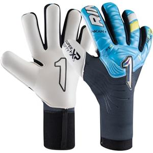 Rinat Guanti da portiere da calcio NKAM Semi Adulto Blu Unisex Taglia 8