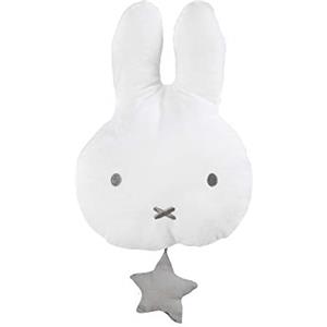 roba Carillon miffy per Neonati e Bambini - Tessuto Lavabile - Decorazione Cameretta - da Agganciare alla Culla - Ottimale come Regalo Nascita - Melodia Rimovibile - Bianco