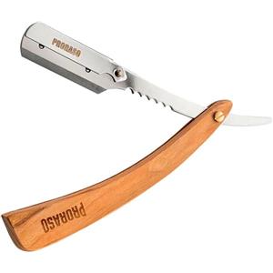 Proraso Rasoio Shavette Professionale con Manico in Legno di Noce e Lame Intercambiabili