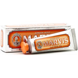 Marvis Ginger Mint Dentifricio 25ml - Rimuove Placca e Cura Gengive con Sapore Rinfrescante