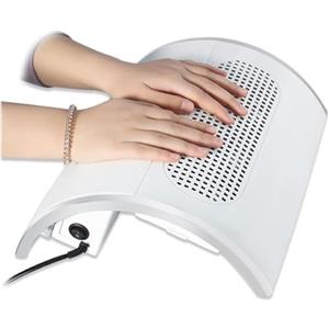 SQUADO Aspiratore Unghie Professionale Aspiratore Unghie da Tavolo con poggiamano, manicure, ricostruzione, limatura