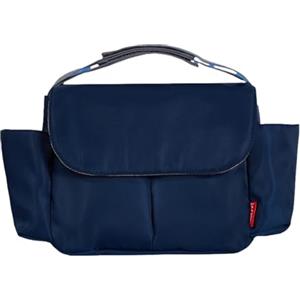 Hiseng Borsa Organizer per Passeggino, Universale Impermeabile Borsa Passeggino Organizer, Tracolla, Grande Capacità, Scomparti Multipli, Borsa Fasciatoio per Carrozzina (Blu scuro,36x17x12cm)
