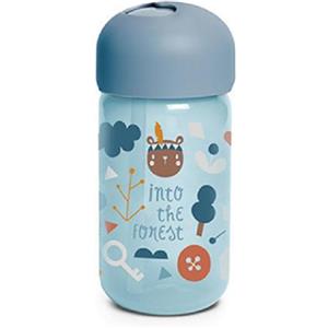 Suavinex Tazza con Cannuccia 18m+ Forest Azzurro