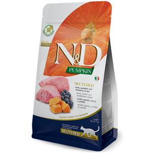 Farmina N&D Pumpkin Cat Neutered Agnello e Mirtilli, 1.5 kg