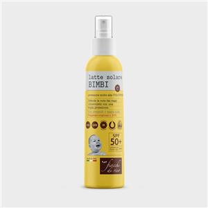 Fiocchi di Riso Latte Solare Spray Bimbi SPF 50 - Protezione Tripla con Ceramidi e Cassia Alata - 140 ml