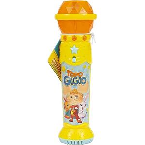 Giochi Preziosi Topo Gigio - Microfono con Luci e Suoni, Voce Originale e Canzone Sveglia Presto, Effetti Luminosi e Sonori, per Bambini dai 3 Anni, Giochi Preziosi