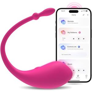 LOVENSE Lush Vibratori Bluetooth App Control, Punto G Vibratori a Distanza per Donna, Sex Toys Donna, Modalità di Vibrazione Personalizzate illimitate