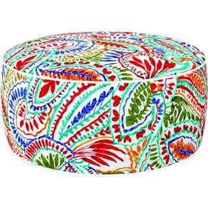 Avilia Pouf Gonfiabile Multifunzione per Salotto e Cameretta - Poltrona Pouf Rotondo Idrorepellente, Poggiapiedi per Divano, Grande e Colorato, in Poliestere 53x23cm, Versatile per Interni ed Esterni