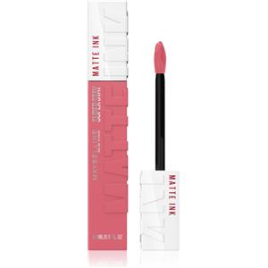 Maybelline Superstay Matte Ink Rossetto Liquido Opaco 5 ml - Tonalità 180 Revolutionary, Alta Pigmentazione e Durata Fino a 16 Ore