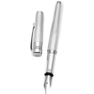 Generic Penna stilografica realizzazione in argento massiccio 925/1000 astuccio lacca nera