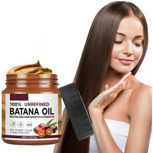 Nurvidis Balsamo All'olio Di Batana, Balsamo Di Trattamento Dell'olio Di Batana, Crema Per Capelli Nutriente, Balsamo Lisciante Per Capelli, Ripara Le Radici Dei Capelli, Previene La Caduta Dei Capelli, 120ml